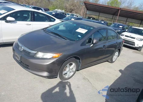 2012 Honda Civic Lx from USA, damaged, VIN JHMFB2F51CS001488